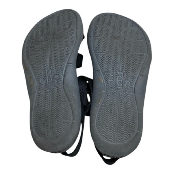 CROCS Women’s Swiftwater Webbing Sandal, Black, Sz 8W - Picture 5 of 5